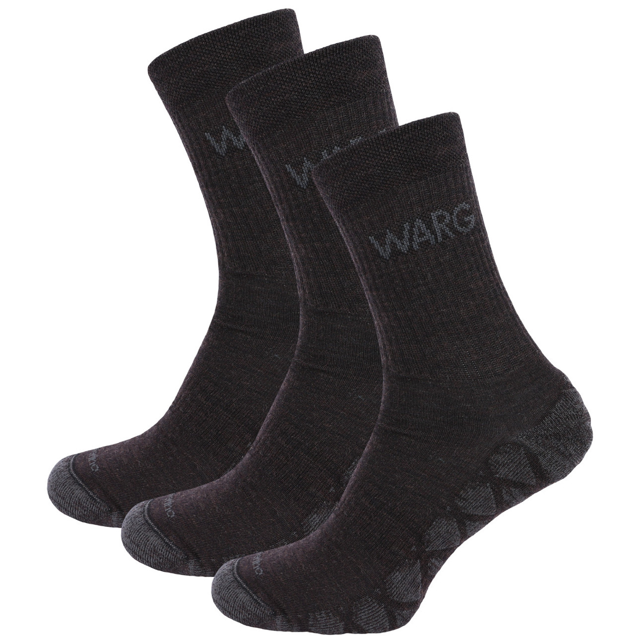Zestaw skarpetek Warg Endurance Merino 3-pack Rozmiar skarpet: 35-38 / Kolor: brązowy