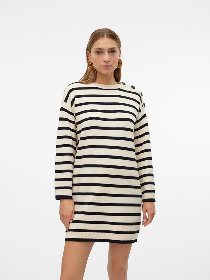 Vero Moda Sukienka w kolorze kremowym