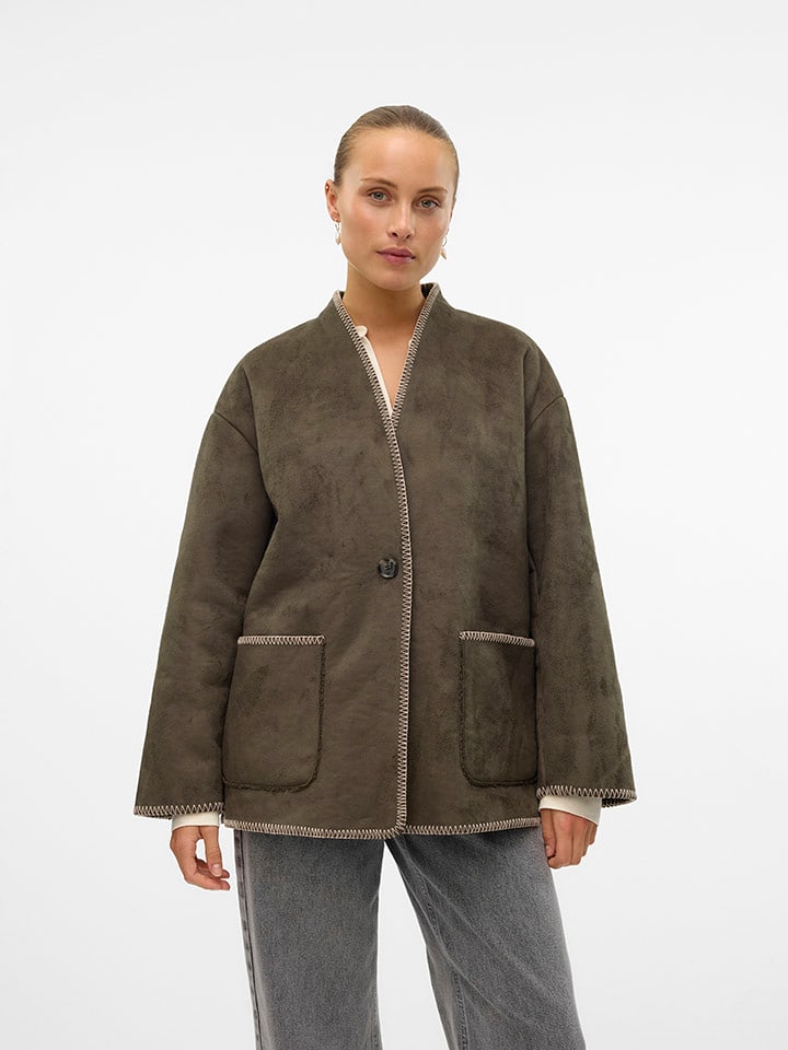 Vero Moda Kurtka przejściowa w kolorze brązowym