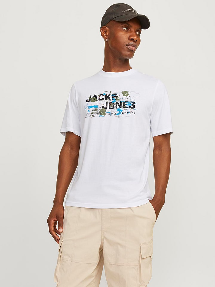 Jack & Jones Koszulka w kolorze białym