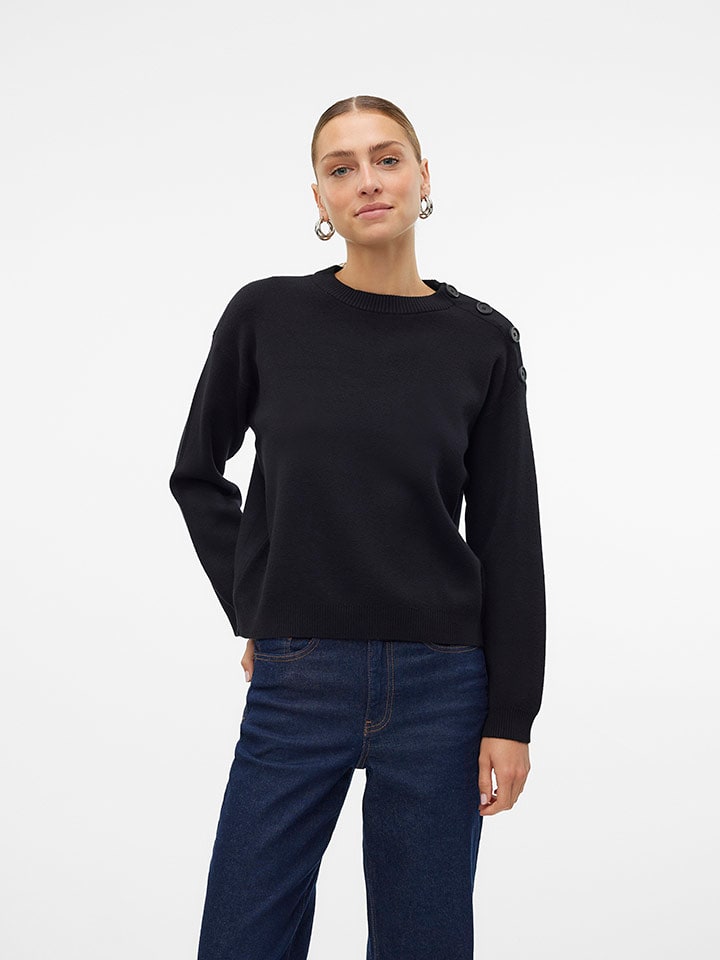 Vero Moda Sweter w kolorze czarnym