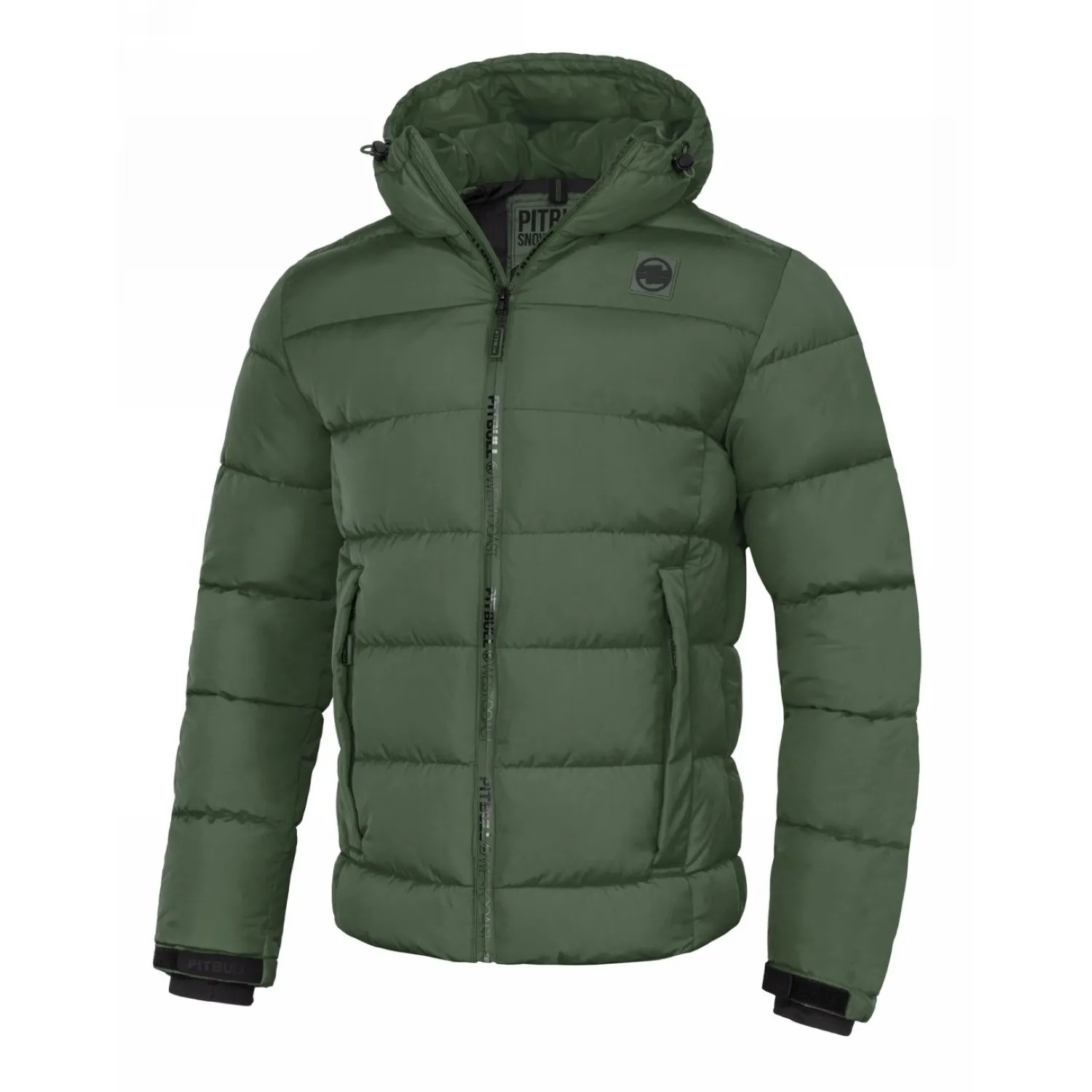 Kurtka zimowa z kapturem Pit Bull Airway V '24 - Oliwkowa 3XL