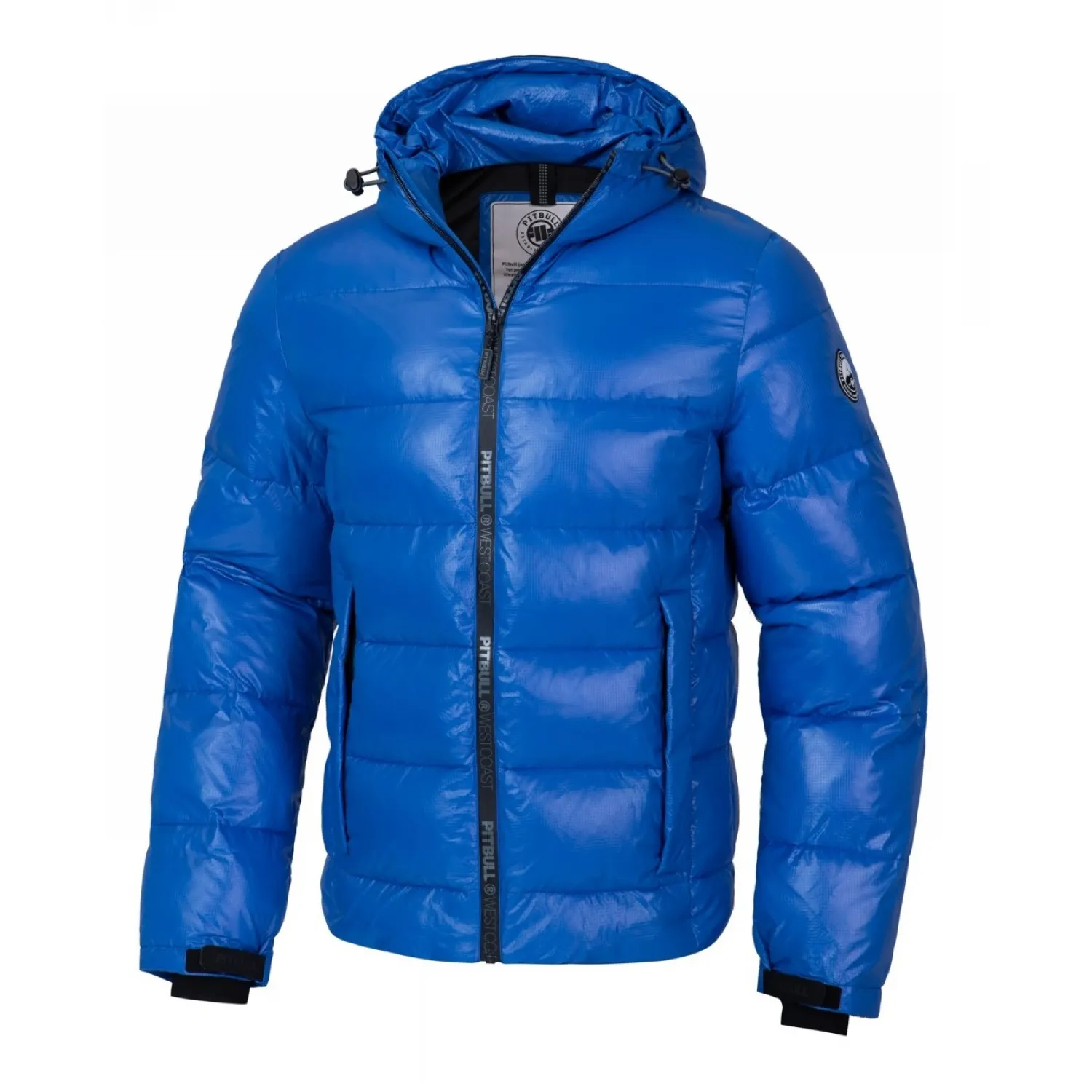 Kurtka zimowa z kapturem Pit Bull Pepperwood '24 - Niebieska M
