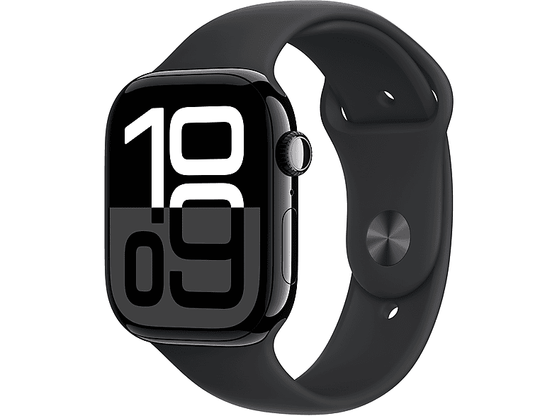 Apple Watch 10 GPS + Cellular 42mm z aluminium onyksu pasek sportowy S/M Czarny