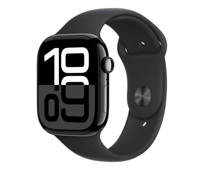 Apple Watch 10 GPS + Cellular 42mm z aluminium onyksu pasek sportowy M/L Czarny