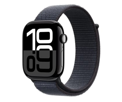 Apple Watch 10 GPS 42mm z aluminium onyksu opaską sportową Czarny