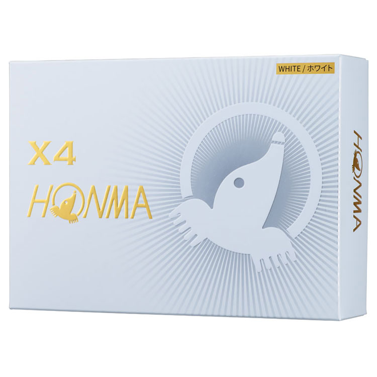 Honma X4 white 12-pack piłki golfowe