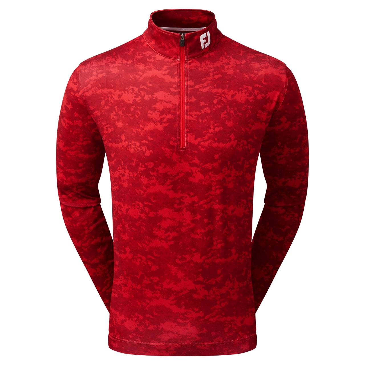 Męska bluza golfowa Footjoy Cloud Camo Print Red
