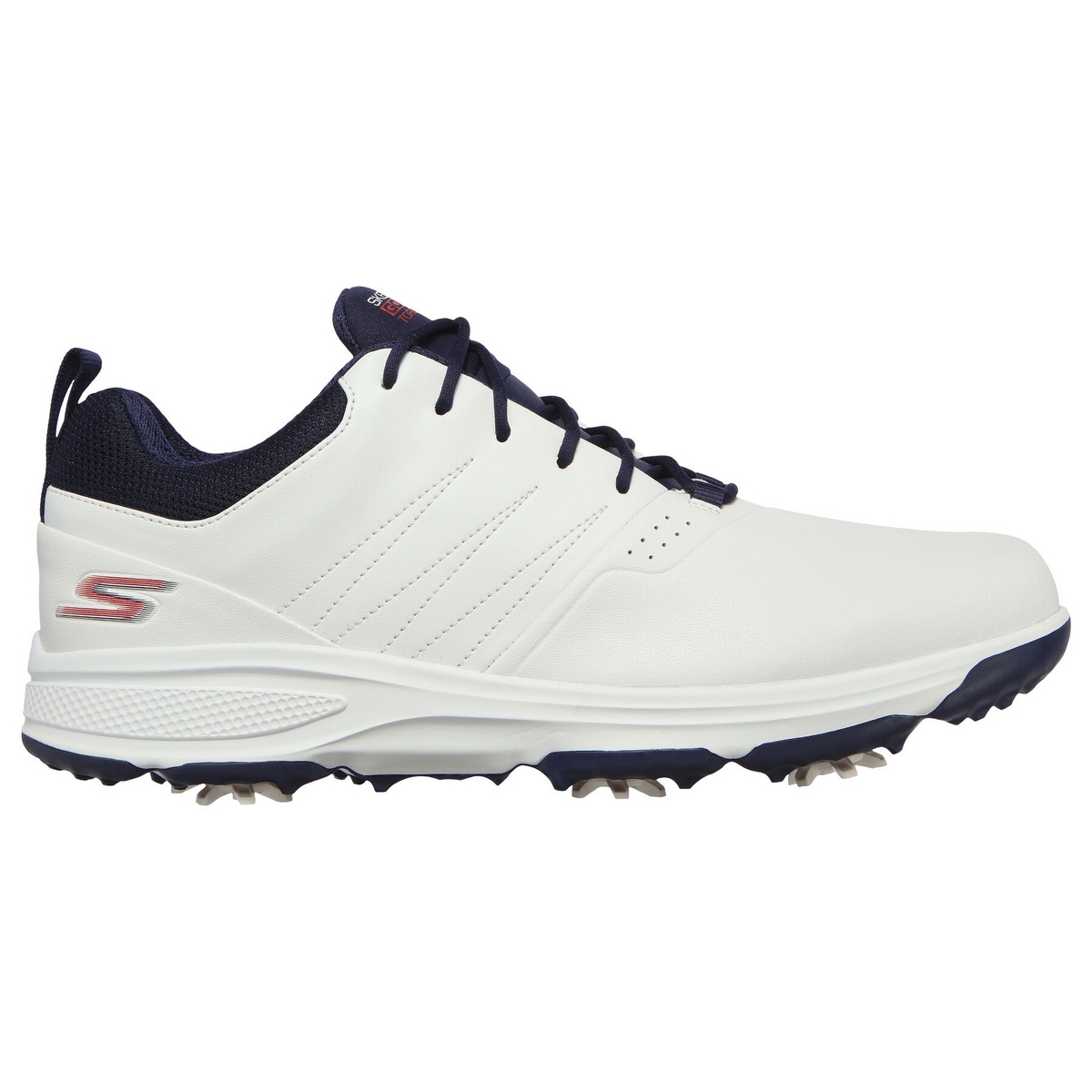 Skechers Go Golf Torque Pro white/navy męskie buty golfowe