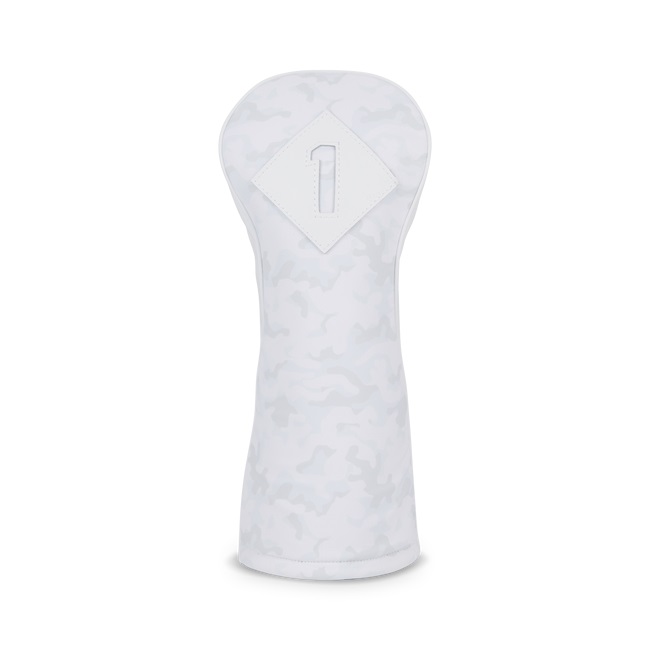 Pokrowiec na główkę kija golfowego Titleist Leather & Performance white camo
