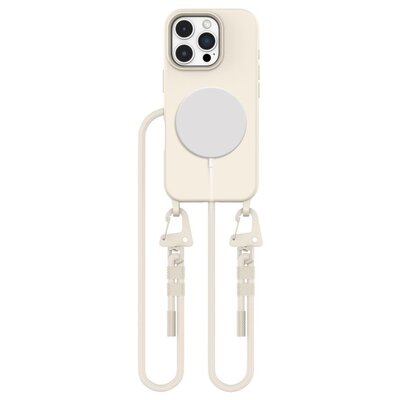 Etui TECH-PROTECT MagNecklace MagSafe do Apple iPhone 16 Pro Max Kremowy