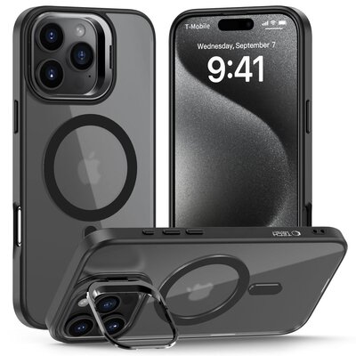 Etui TECH-PROTECT MagStand MagSafe do Apple iPhone 16 Pro Max Czarny Mat