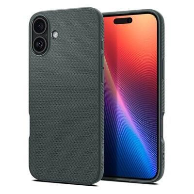 Etui SPIGEN Liquid Air do Apple iPhone 16 Zielony