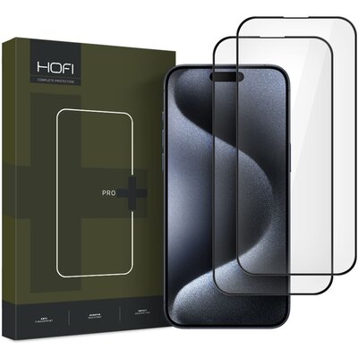Szkło hartowane HOFI Glass Pro+ do Apple iPhone 16 Pro Czarny (2 szt.)
