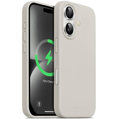 Crong Color Cover Magnetic - Etui iPhone 16 MagSafe (kamienny beż)