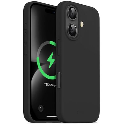 Crong Color Cover Magnetic - Etui iPhone 16 Plus MagSafe (czarny)