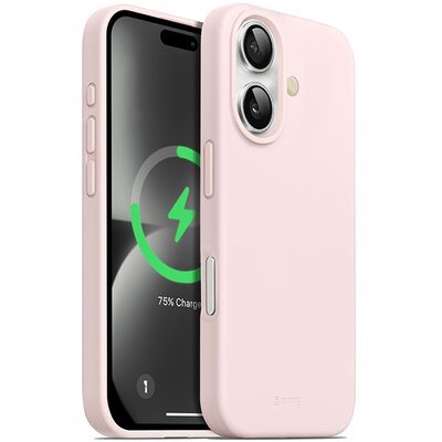 Crong Color Cover Magnetic - Etui iPhone 16 MagSafe (piaskowy róż)