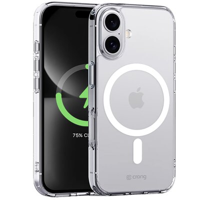 Crong Clear MAG Cover - Etui iPhone 16 MagSafe (przezroczysty)