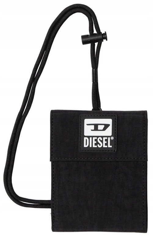 DIESEL ORYGINALNY PORTFEL MĘSKI NA SZNURKU
