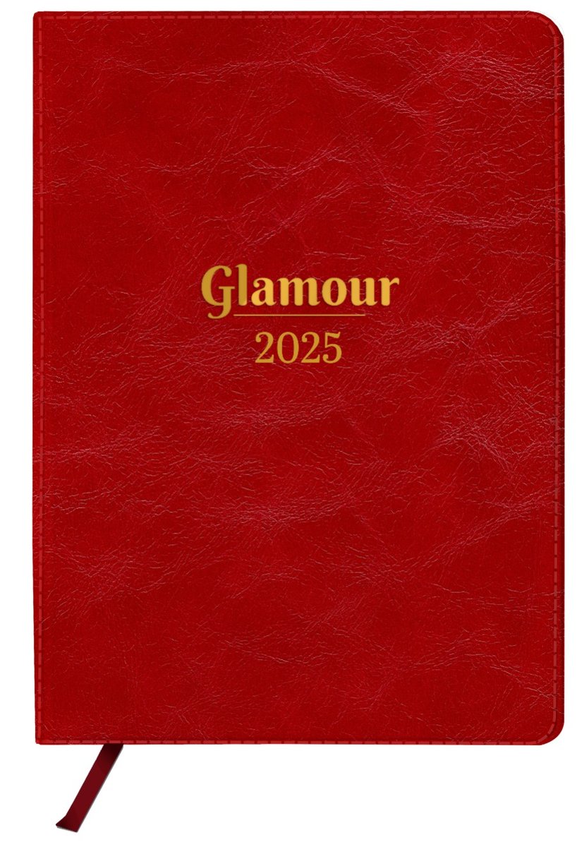 Kalendarz KSIĄŻKOWY GLAMOUR na rok 2025 CZERWONY