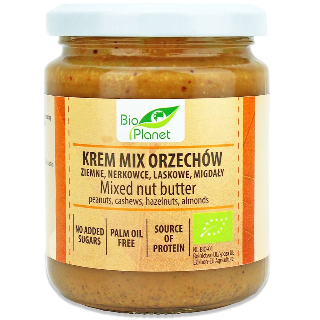 Bio Planet Krem orzechowy mix (4 orzechy) 250 g Bio