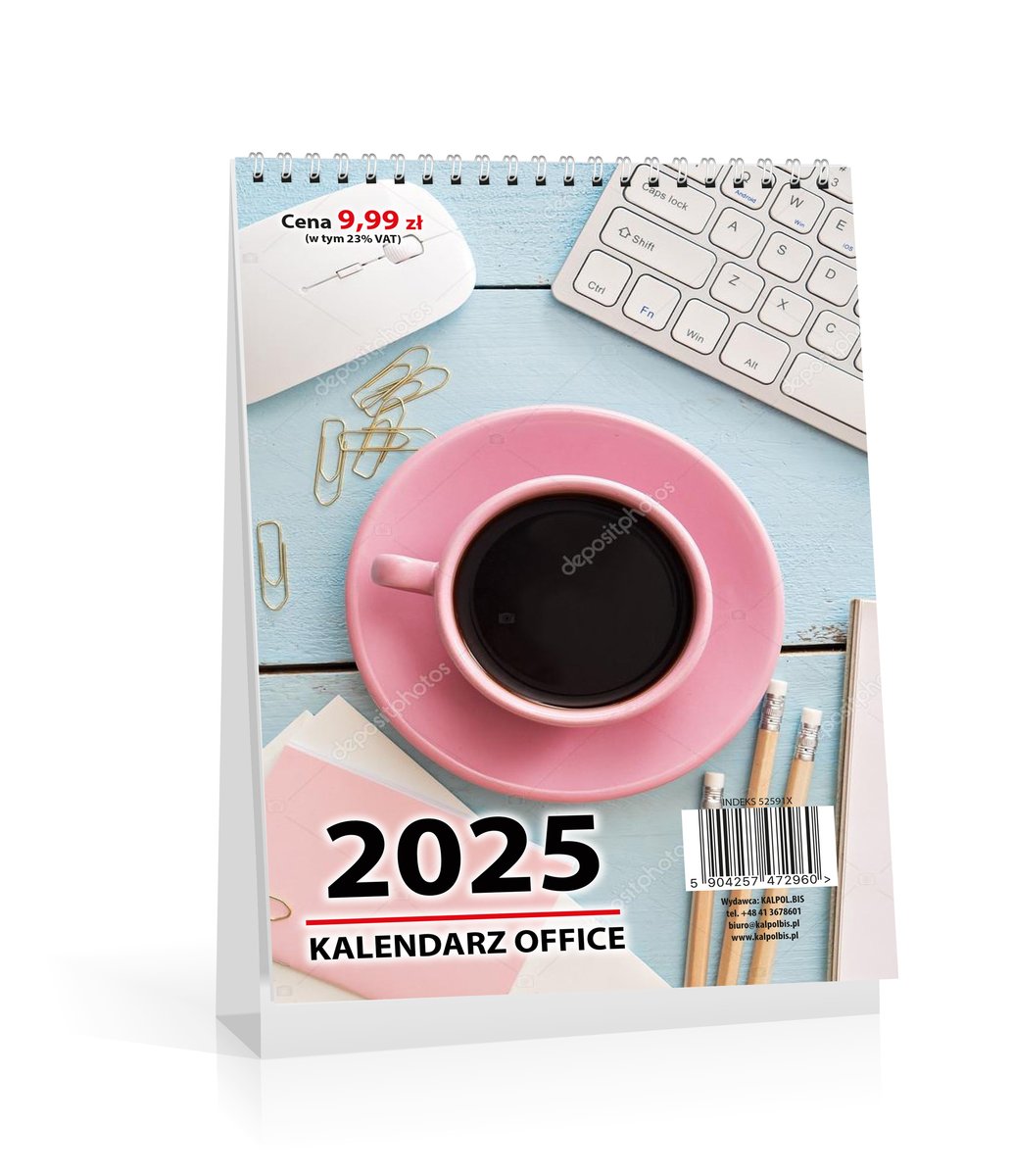 Kalendarz BIURKOWY office na rok 2025 138x190mm