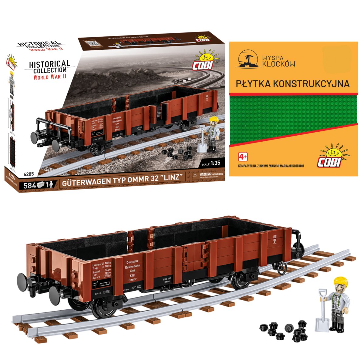 Cobi 6285 Wagon Güterwagen Type Ommr 32 
