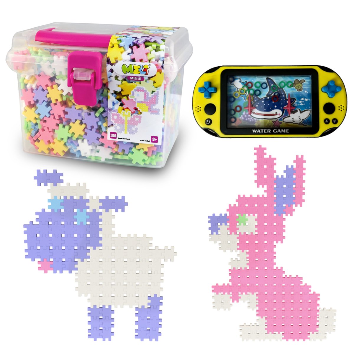 Klocki Meli Minis Pastel Travel Box Wafle 1100 El. + Prezent