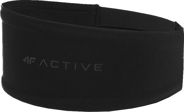 Treningowa opaska na głowę 4F do biegania, na rower czarny L/XL