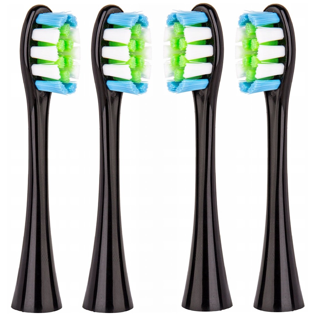 4x końcówki CZARNE do szczoteczki sonicznej Oclean SE / X / X PRO / X PRO Elite / X PRO Digital / X10 / One / Air / Z / F1 / FLOW / Endurance - Rept..