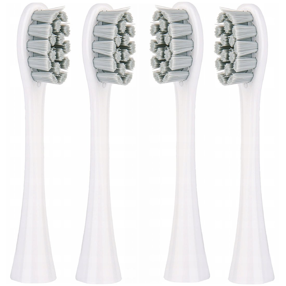 4x końcówki SZARE do szczoteczki sonicznej Oclean SE / X / X PRO / X PRO Elite / X PRO Digital / X10 / One / Air / Z / F1 / FLOW / Endurance - Reptila