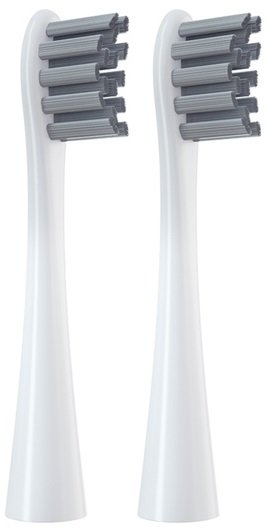 2x końcówki SZARE do szczoteczki sonicznej Oclean SE / X / X PRO / X PRO Elite / X PRO Digital / X10 / One / Air / Z / F1 / FLOW / Endurance - Reptila