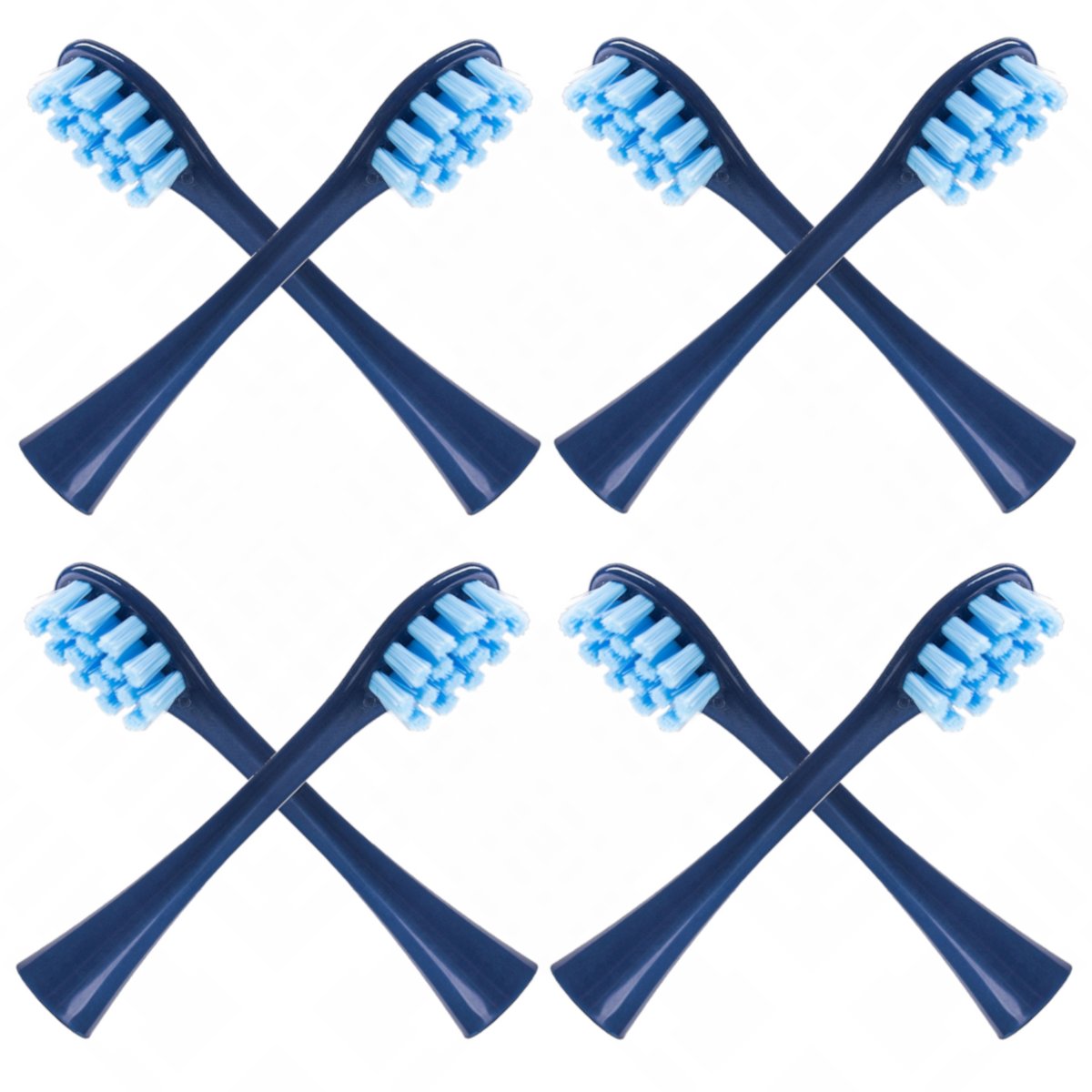 8x końcówki GRANATOWE do szczoteczki sonicznej Oclean SE / X / X PRO / X PRO Elite / X PRO Digital / X10 / One / Air / Z / F1 / FLOW / Endurance - R..