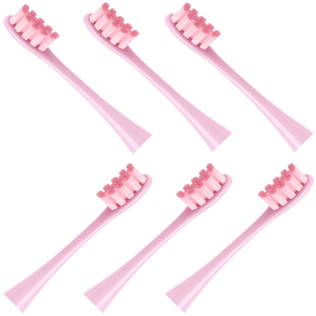 6x końcówki RÓŻOWE do szczoteczki sonicznej Oclean SE / X / X PRO / X PRO Elite / X PRO Digital / X10 / One / Air / Z / F1 / FLOW / Endurance - Rept..