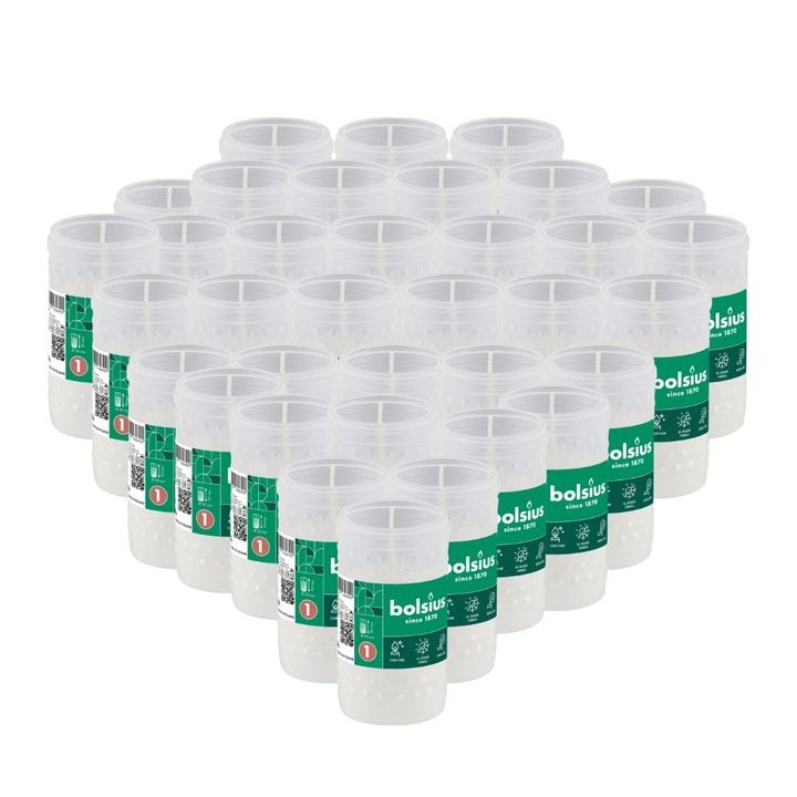 Bolsius RP1 Parafinowe Wkłady do Zniczy 20H 35 Sztuk