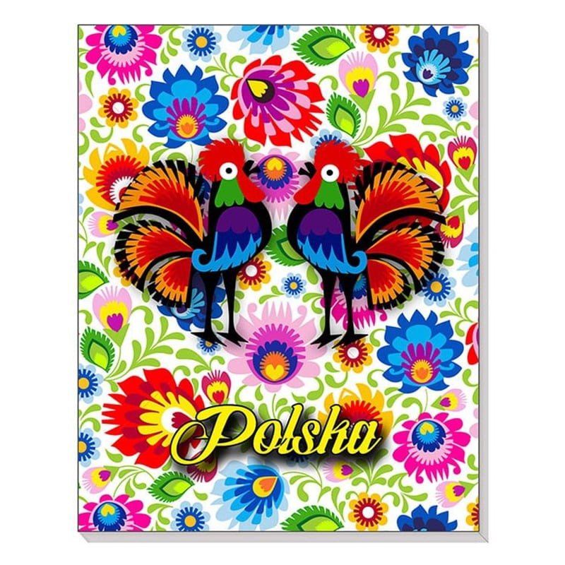 Notes 3D na magnesie Polska folk łowicki