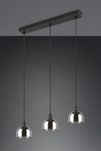 Molly lampa wisząca 3xE14 czarna/chrom 31863032