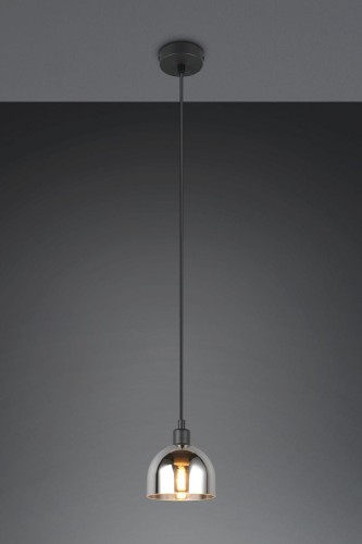 Molly lampa wisząca 1xE14 czarna/chrom R31861032