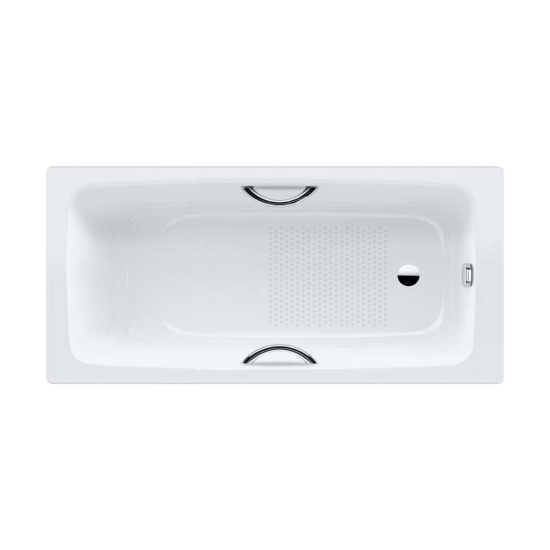 Kaldewei Advantage - Wanna Cayono Star 753, 150x70 cm, z otworami na uchwyty, antypoślizgowa, biała 275330000001