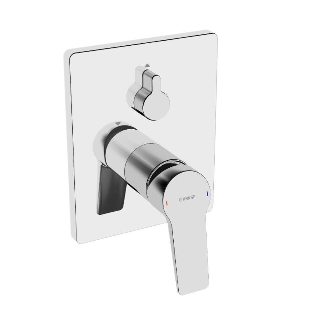 Hansa Twist - Bateria podtynkowa na 2 urządzenia, z przełącznikiem, chrom 89843083