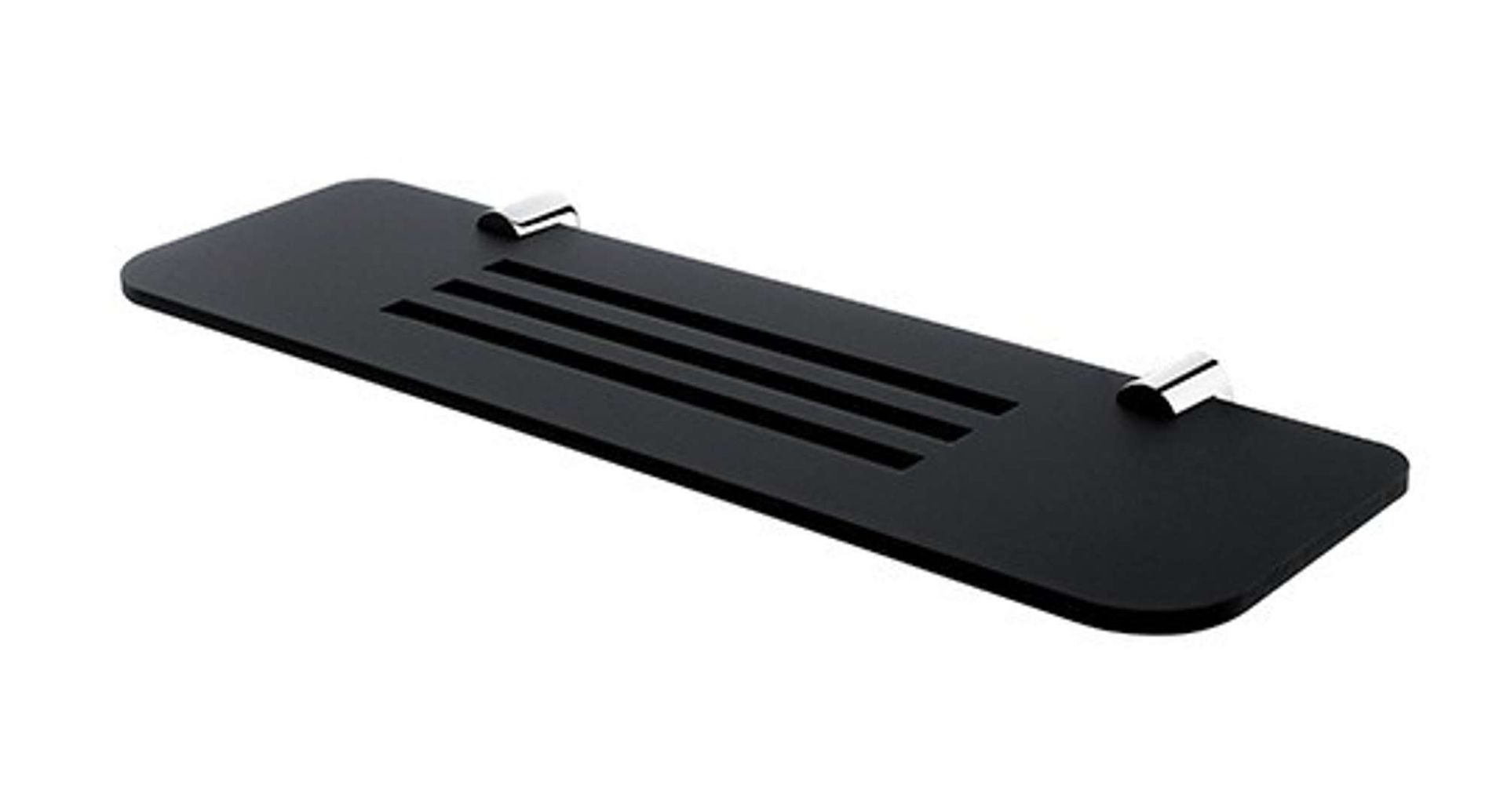 Nimco Nava - Półka IXI długość 40 cm, plexi czarna NA X340