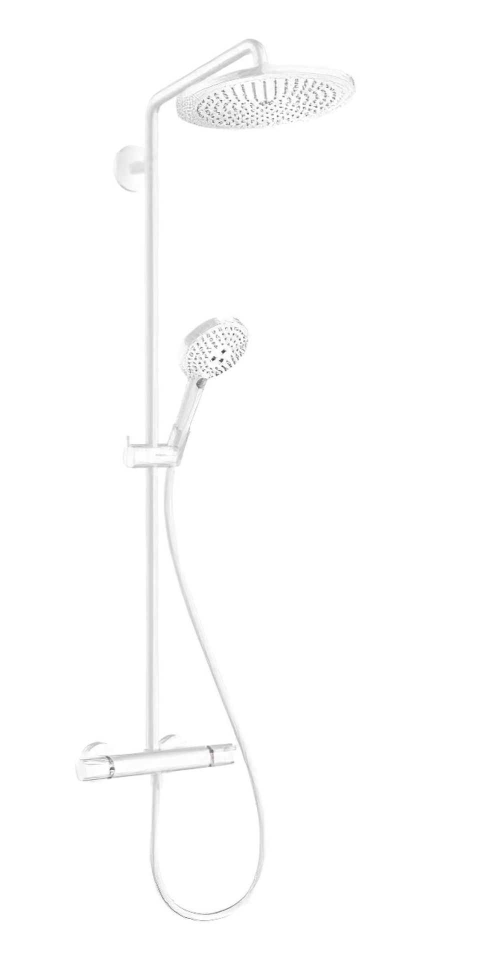 Hansgrohe Croma Select S - Zestaw prysznicowy Showerpipe 280 z termostatem, biały mat 26890700
