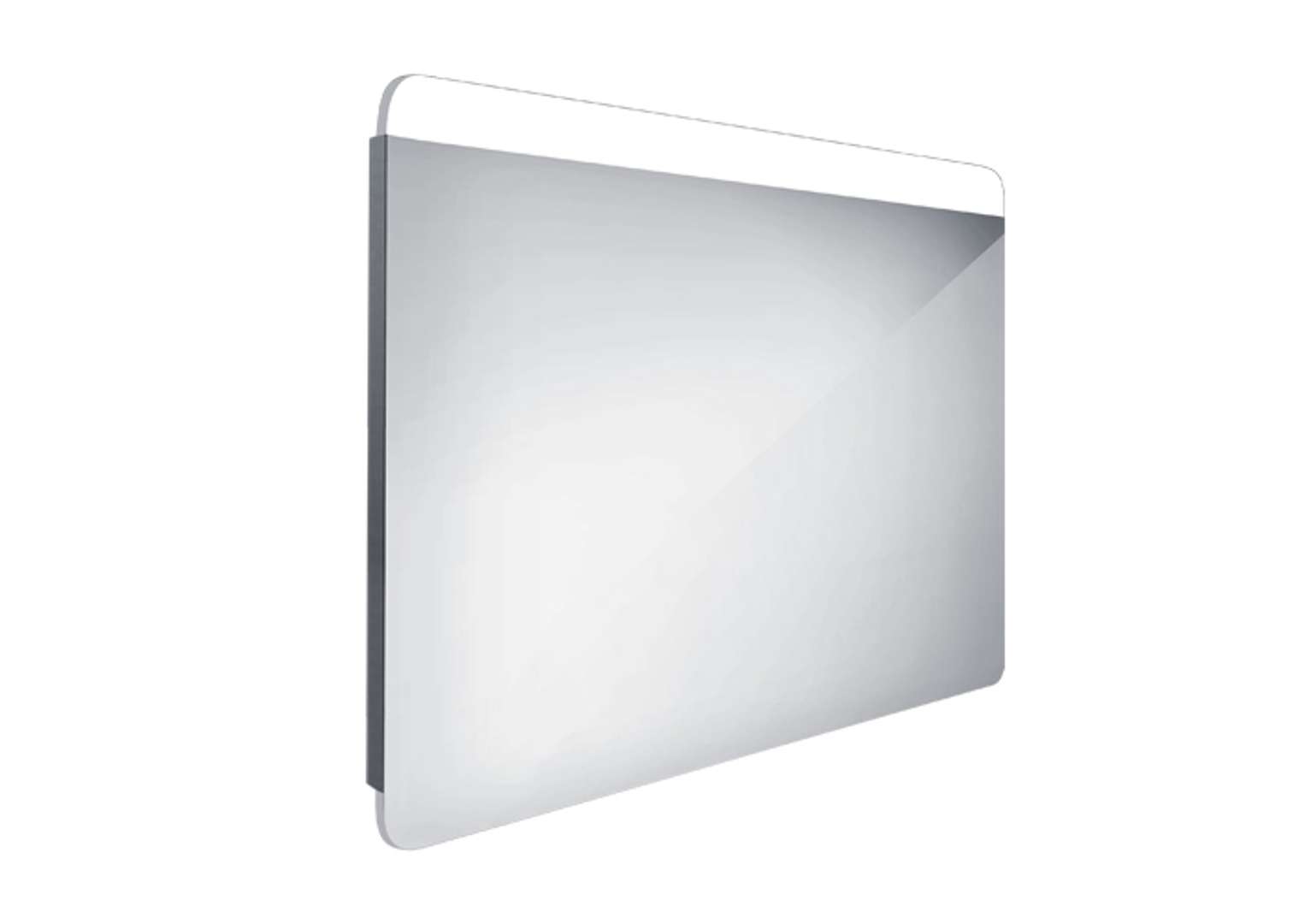Nimco Lustra - Lustro z oświetleniem LED, 90x70 cm, aluminium ZP 23019