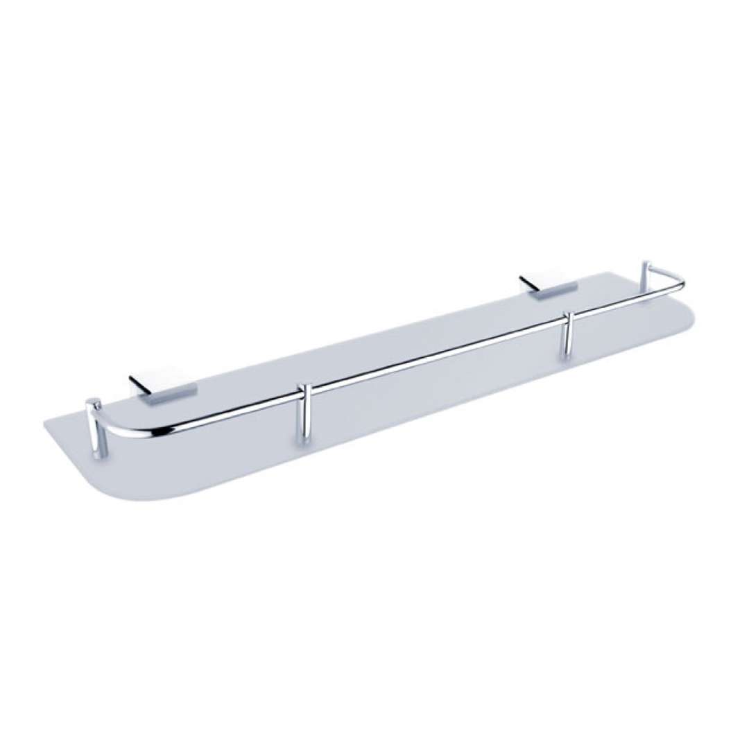 Nimco Kibo - Półka dł. 50 cm, szkło matowe/chrom Ki 14091AX-50-26