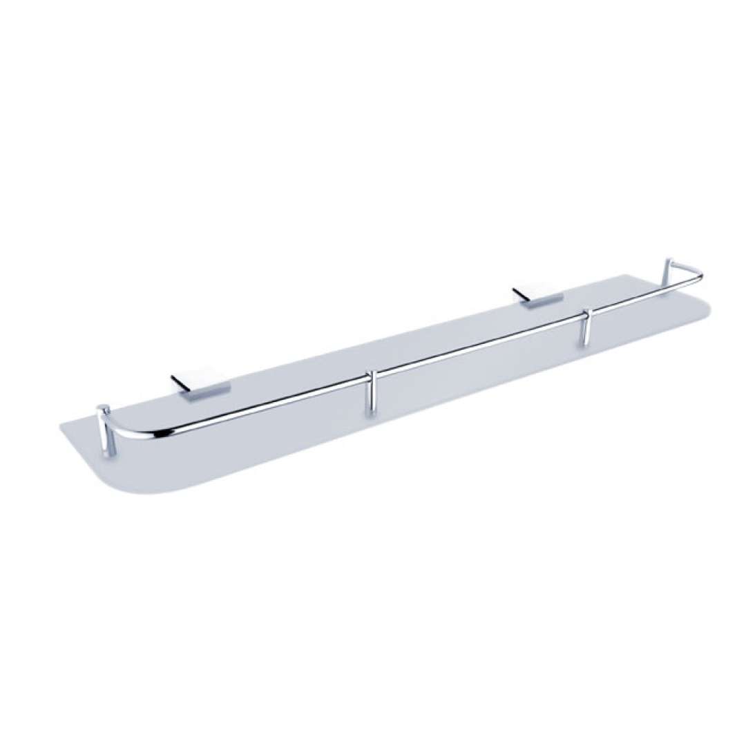 Nimco Kibo - Półka dł. 60 cm, szkło matowe/chrom Ki 14091AX-60-26