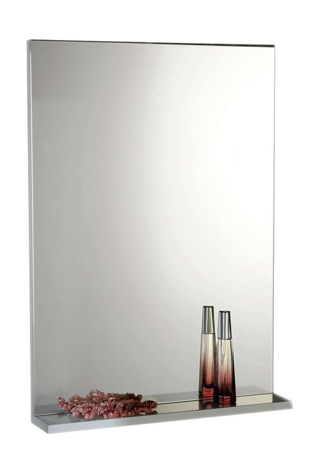 Aqualine Beta - Lustro 50x70x12 cm, z półką, białe 57396