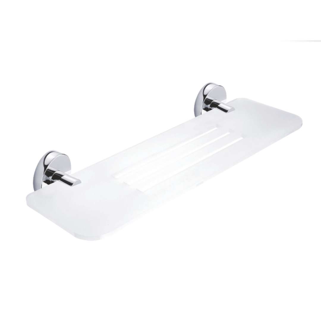 Nimco Unix - Półka IXI z wyfrezowanymi otworami 40 cm, chrom UN X340-26