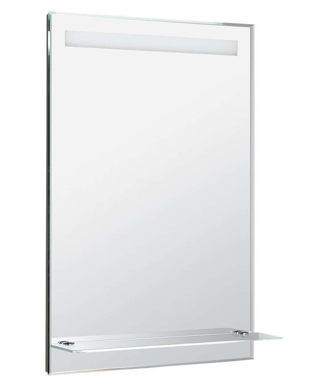 Aqualine Akcesoria - Lustro z oświetleniem LED, 60x80 cm, szklana półka ATH53