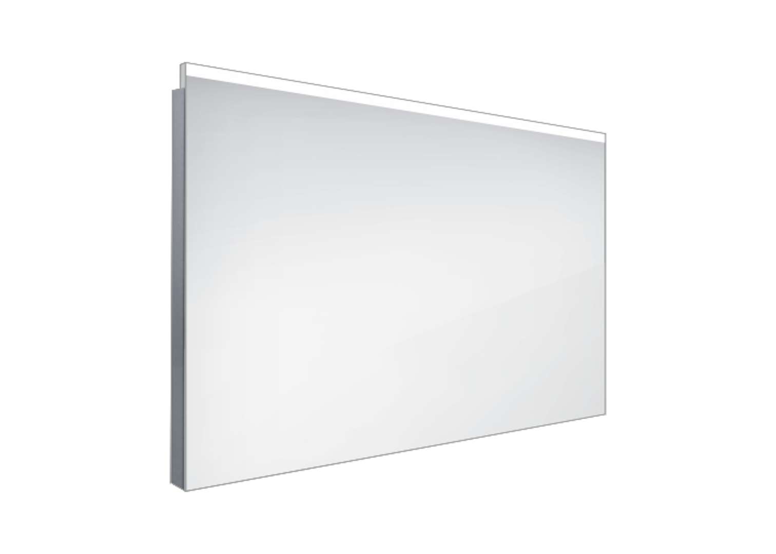 Nimco Lustra - Lustro łazienkowe podświetlane LED 90x60 cm, kwadratowe, aluminiowe ZP 8019