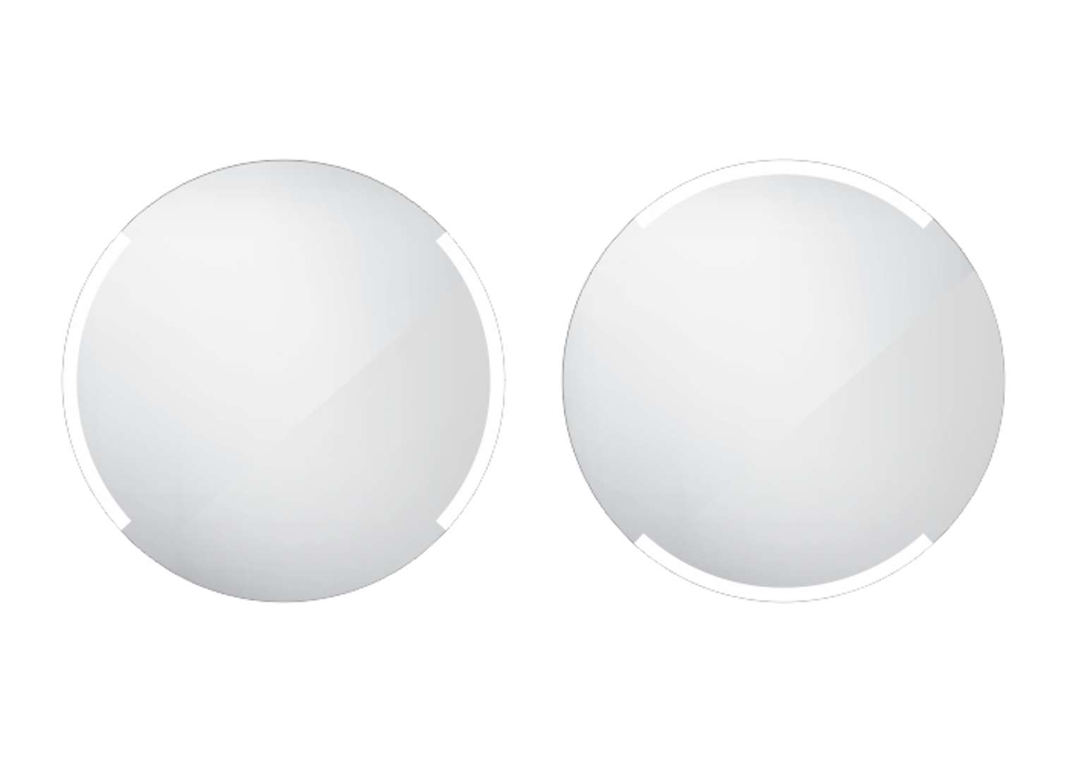 Nimco Lustra - Lustro łazienkowe podświetlane LED 60 cm, okrągłe, aluminiowe ZP 16000R